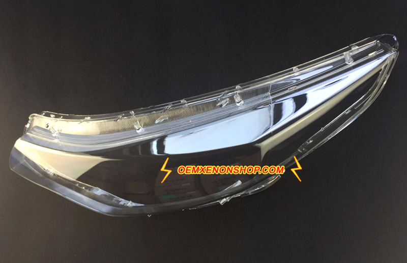 Kia K5 Optima Xenon Headlight Lens Cover Foggy Yellow Plastic Lenses Glasses Replacement