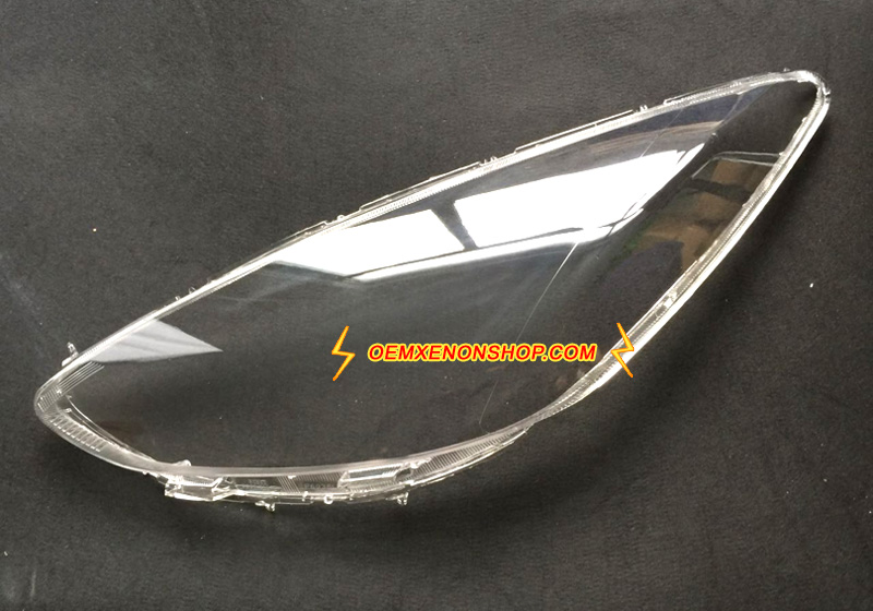 Mazda2 Demio Headlight Lens Cover Foggy Yellow Plastic Lenses Glasses Replacement