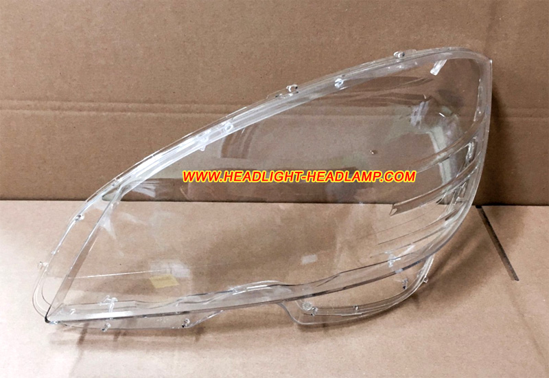2007-2010 Mercedes-Benz C-Class W204 Headlight Lens Cover Foggy Yellow Plastic Lenses Glasses Replacement