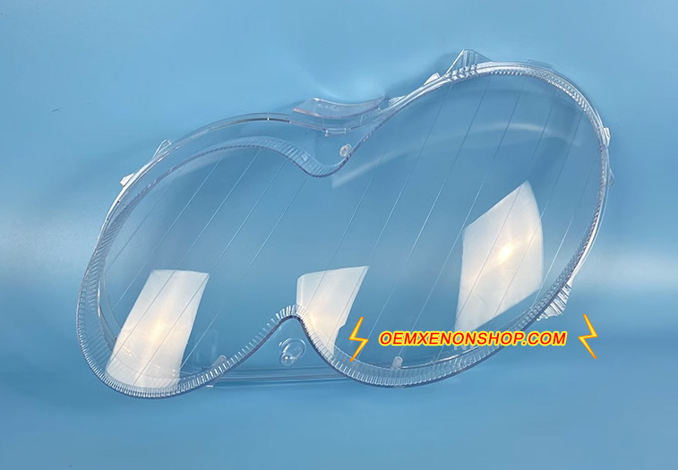 2002-2010 Mercedes-Benz CLK-Class C209 A209 Headlight Lens Cover Foggy Yellow Plastic Lenses Glasses Replacement