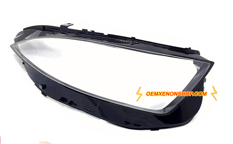 2019-2023 Mercedes-Benz CLS-Class C257 LED Headlight Lens Cover Foggy Yellow Plastic Lenses Glasses Replacement