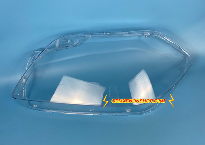 2013-2019 Mercedes-Benz GL-Class X166 Headlight Lens Cover Foggy Yellow Plastic Lenses Glasses Replacement