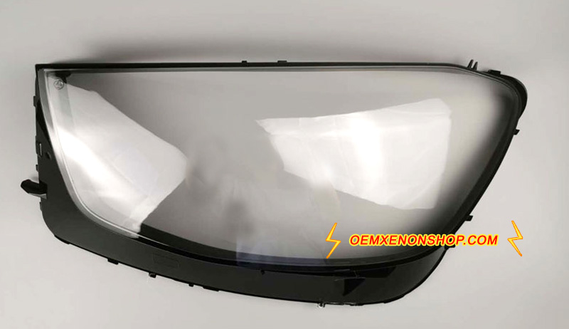 2019-2020 Mercedes-Benz GLC-Class Full LED Headlight Lens Cover Foggy Yellow Plastic Lenses Glasses Replacement
