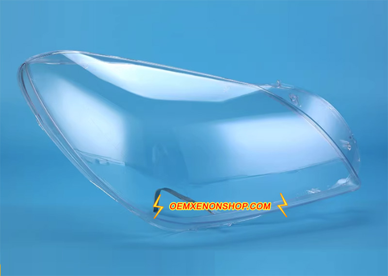 2011-2015 Mercedes-Benz SLK-Class R172 Headlight Lens Cover Foggy Yellow Plastic Lenses Glasses Replacement