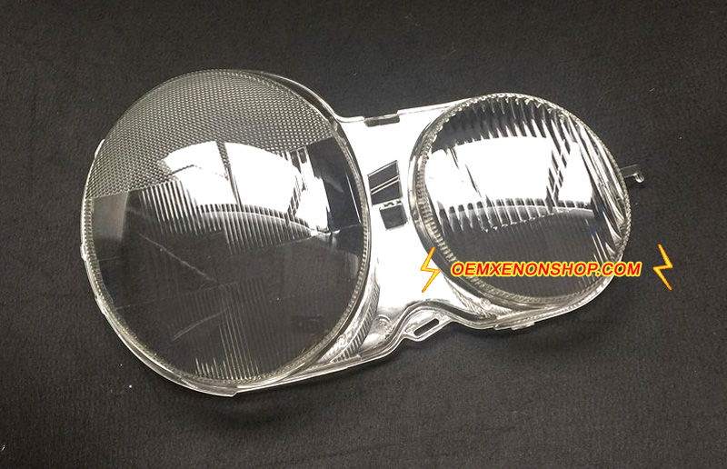 Mercedes-Benz E-Class W210 Headlight Lens Cover Foggy Yellow Plastic Lenses Glasses Replacement