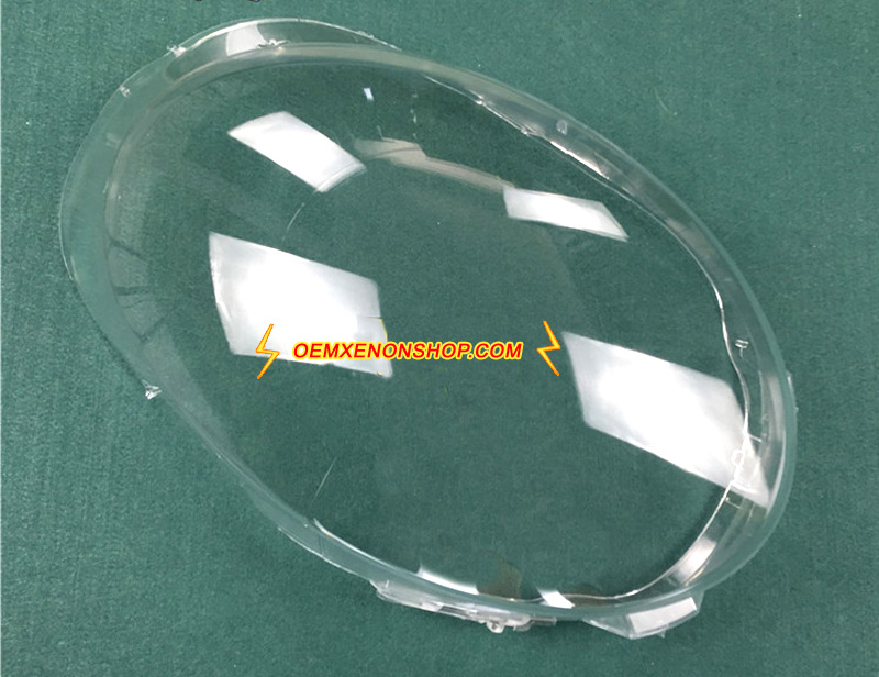 Mini Hatch Cooper F55 F56 Headlight Lens Cover Foggy Yellow Plastic Lenses Glasses Replacement