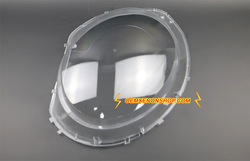 2006-2013 Mini Hatch Cooper R56 R57 Halogen Headlight Lens Cover Foggy Yellow Plastic Lenses Glasses Replacement