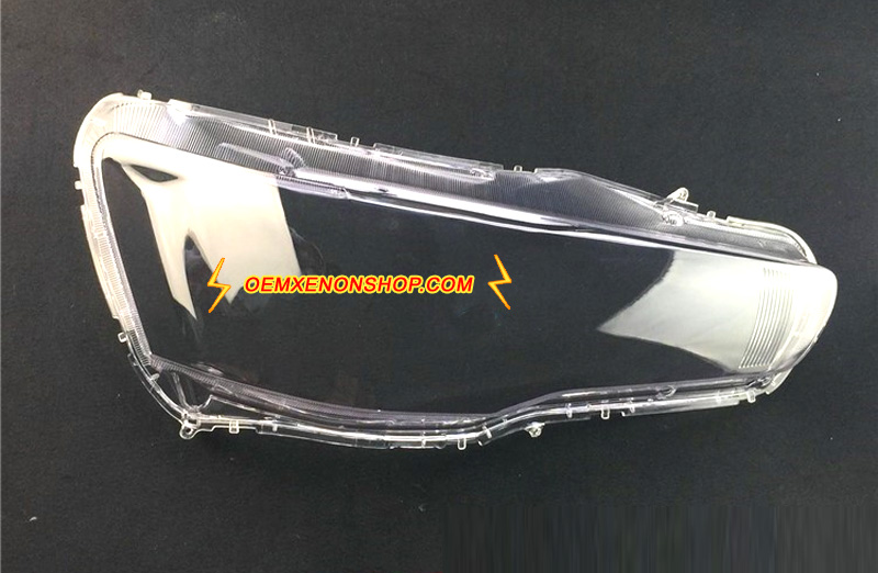 Mitsubishi Outlander Gen3 Headlight Lens Cover Foggy Yellow Plastic Lenses Glasses Replacement