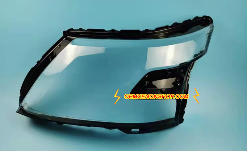 2020-2023 Nissan Patrol Armada LED Headlight Lens Cover Foggy Yellow Plastic Lenses Glasses Replacement