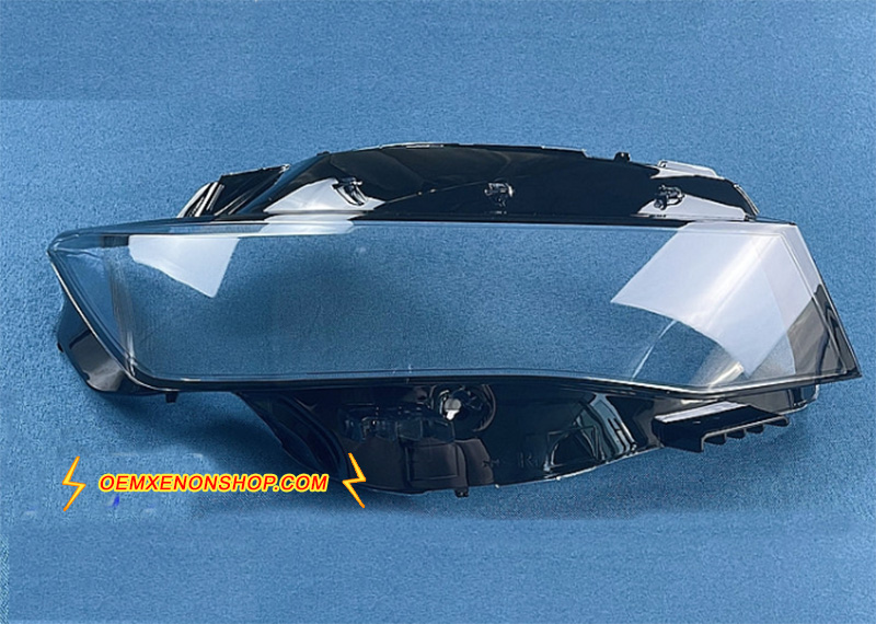 2018-2023 Peugeot 508 R83 PSE Sport Headlight Lens Cover Foggy Yellow Plastic Lenses Glasses Replacement