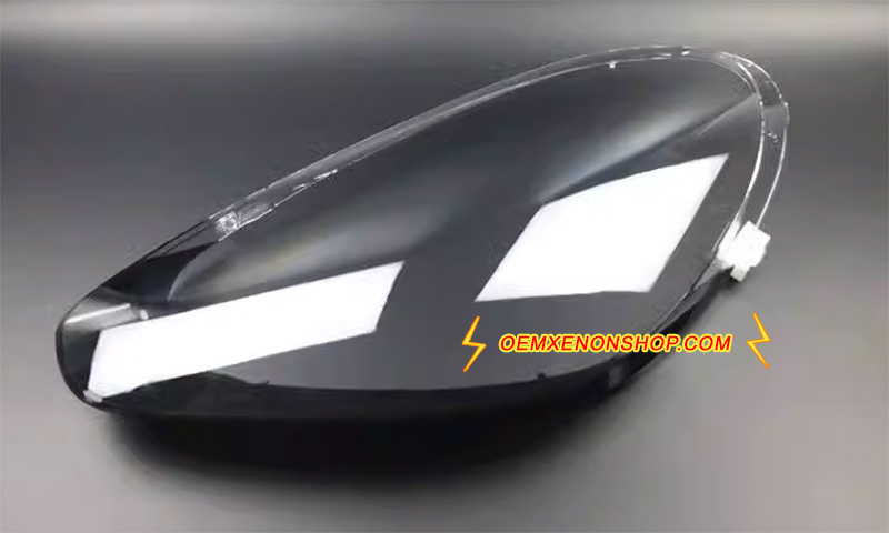 2014-2017 Porsche Cayenne 958 Xenon LED Headlight Lens Cover Foggy Cracked Plastic Lenses Glasses Replacement