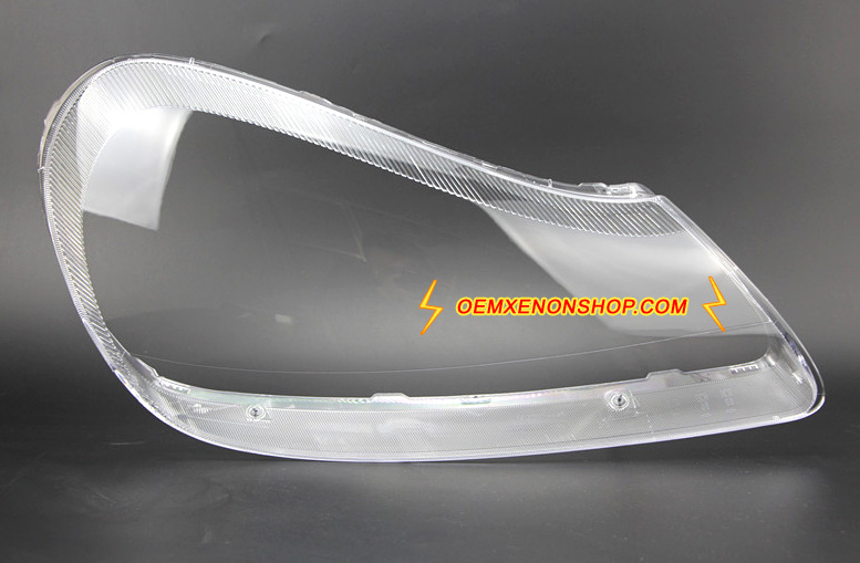 Porsche Cayenne 955 Headlight Lens Cover Foggy Yellow Plastic Lenses Glasses Replacement