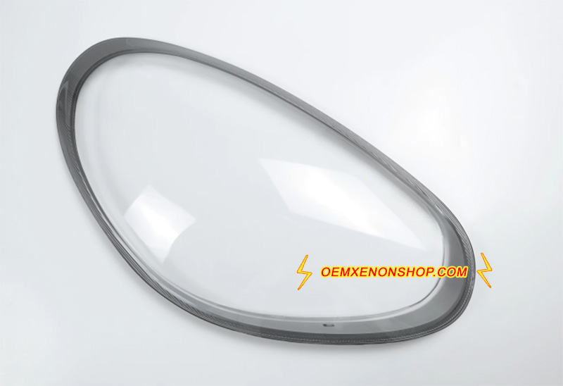 2008-2012 Porsche Cayman Boxter 987 Headlight Lens Cover Foggy Yellow Plastic Lenses Glasses Replacement