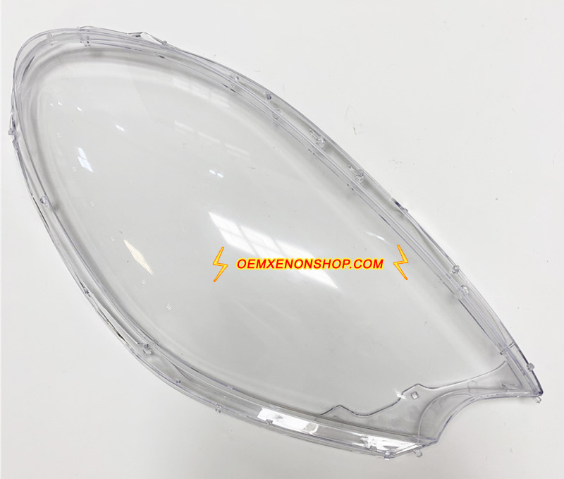Porsche Macan Bi-Xenon HID Headlight Lens Cover Foggy Yellow Plastic Lenses Glasses Replacement