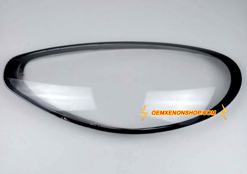 Porsche Panamera 971 G2 LED Headlight Lens Cover Foggy Yellow Plastic Lenses Glasses Replacement