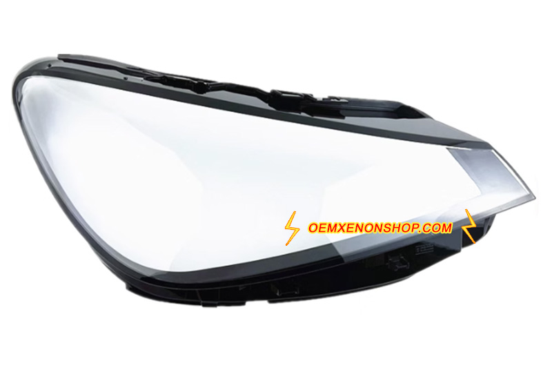2022-2023 Smart 1 LED  Headlight Lens Cover Foggy Yellow Plastic Lenses Glasses Replacement