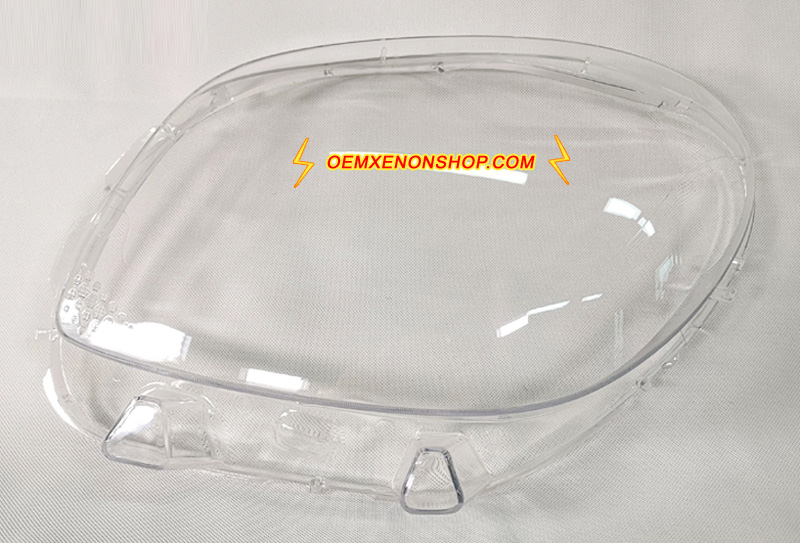 Smart Fortwo W453 Headlight Lens Cover Foggy Yellow Plastic Lenses Glasses Replacement