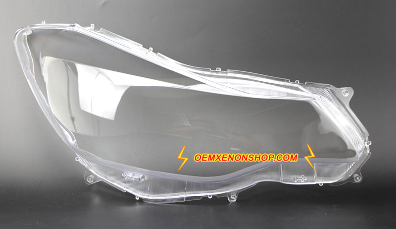 Subaru XV Impreza Headlight Lens Cover Foggy Yellow Plastic Lenses Glasses Replacement
