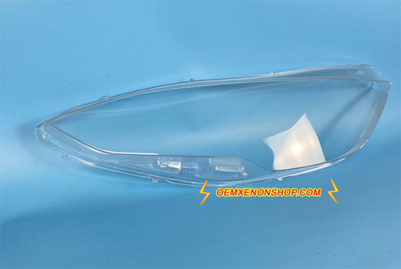 2012-2023 Tesla Model S LED Headlight Lens Cover Foggy Yellow Plastic Lenses Glasses Replacement