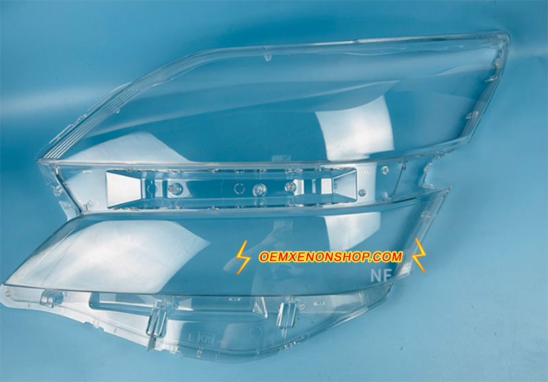 2008-2014 Toyota Alphard Vellfire Headlight Lens Cover Foggy Yellow Plastic Lenses Glasses Replacement