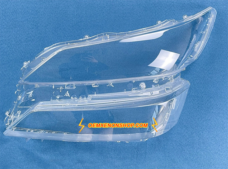 2018-2023 Toyota Alphard Vellfire LED Headlight Lens Cover Foggy Yellow Plastic Lenses Glasses Replacement