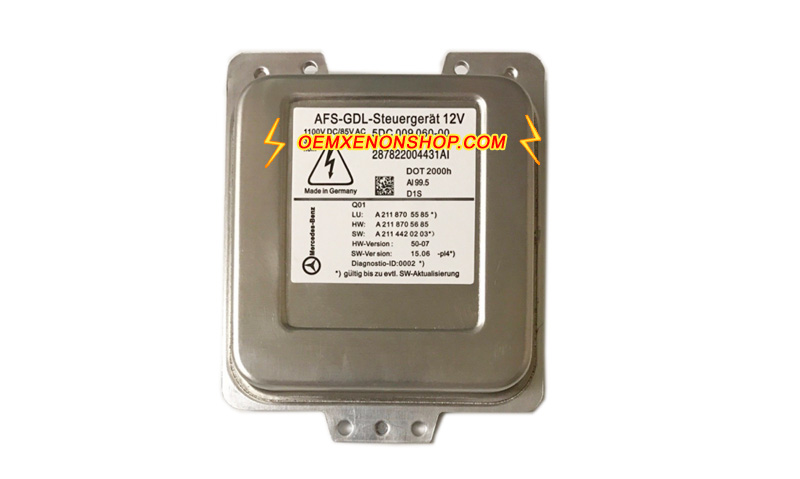 2010-2012 Mercedes-Benz E-Class C207 A207 Coupe Original Bi-Xenon HID HeadLamp Control Unit Ballast 5DC009060-20AN , A2129007804 , A2129008122 , A2129008224 , A2129003317 , A2129008222 , A2129008324 , A2129001200 , A2129003502 , A2129024202