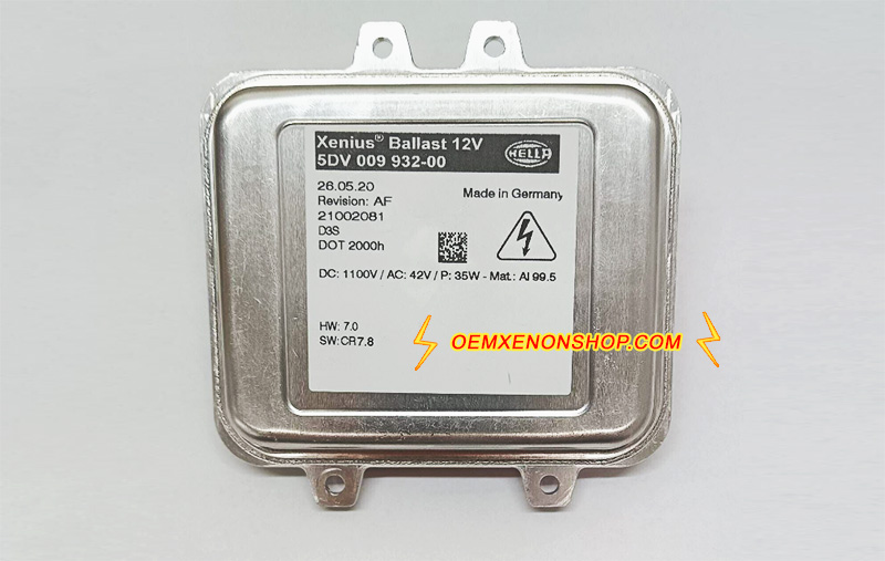 2015-2018 Porsche Cayenne 958.2 HID Bi-Xenon Adaptive HeadLight D3S 958.631.597.01 Xenius Control Unit Module Ecu 5DV 009 932-00 Box